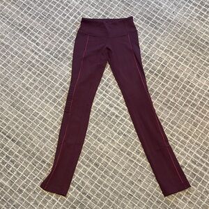 Lululemon Burgundy Leggings